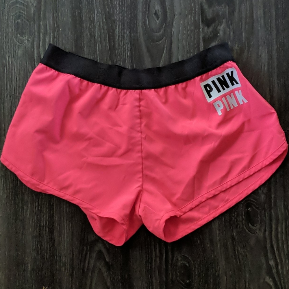 Hot pink vs pink gym shorts